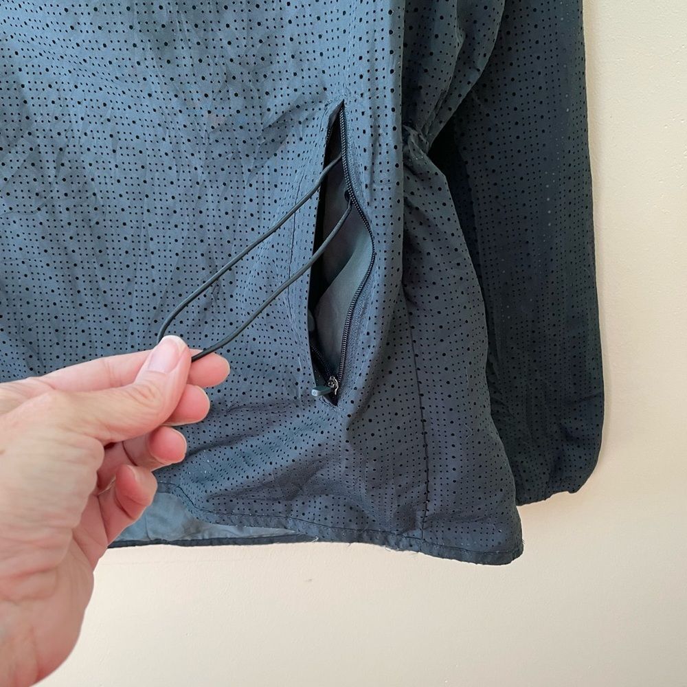 Fabletics Liora Mesh Pullover Cinch Waist Dark Gr… - image 7